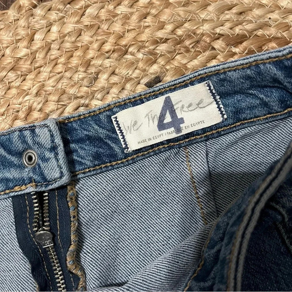 Free People Midnight Magic Denim Jean Miniskirt Size 4 - Picture 2 of 3